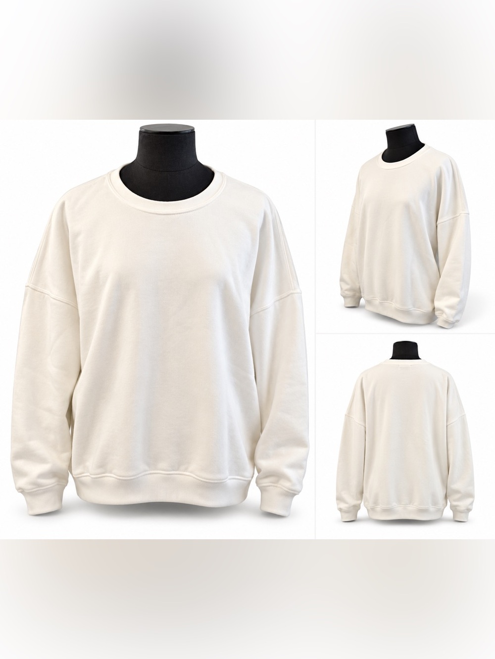 Fruit of the Loom Men’s Crewneck Sweatshirt - White